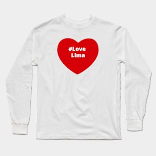 Love Lima - Hashtag Heart Long Sleeve T-Shirt